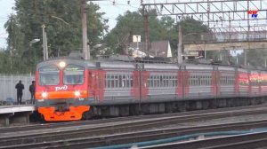 Электропоезд ЭД4М-0294 на станции Вырица | ED4M, Vyritsa station