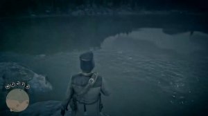 rdr 2 fishing. Вечерняя рыбалка на огромного окуня.