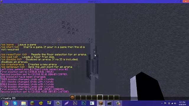 How to use my Spleef custom plugin MINECRAFT смотреть онлайн