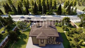 2-х этажный дом из пеноблоков с удобной планировкой