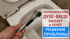 Гигиенический душ биде не исправен: заедает и течёт. Решение проблемы