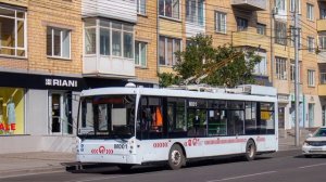 Троллейбус Тролза-5265.00 Мегаполис №М001 Маршрут 4 5 и 13 в Красноярске