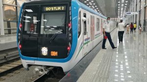 Ташкентское метро. Первый участок Кольцевой линии. 81-765/766/767 "Москва 2019". Куйлюк - Дустлик-2.
