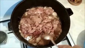 # куриная печень # тушеная с картофелем#