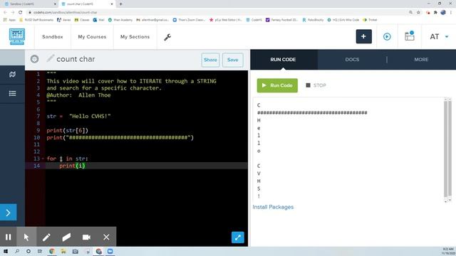String Iteration in Python