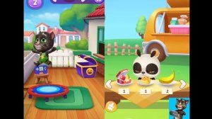 My Talking Tom 2 Level 1 Vs My Talking Panda 2 Level 1