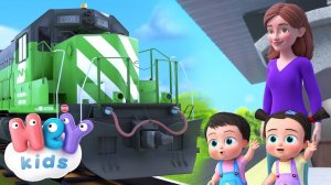 Canção do Trem! | Canção de Veículos para Crianças | HeyKids Português