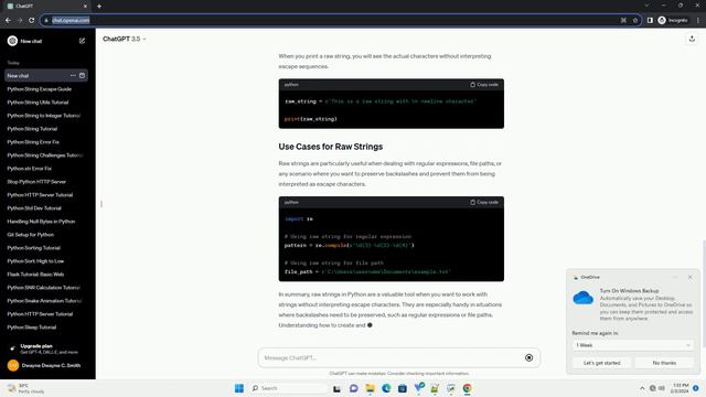 python string without escape смотреть онлайн