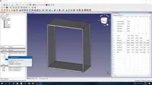 FreeCAD мебель параметрическая мебель тумба. Проектирование параметрической мебели