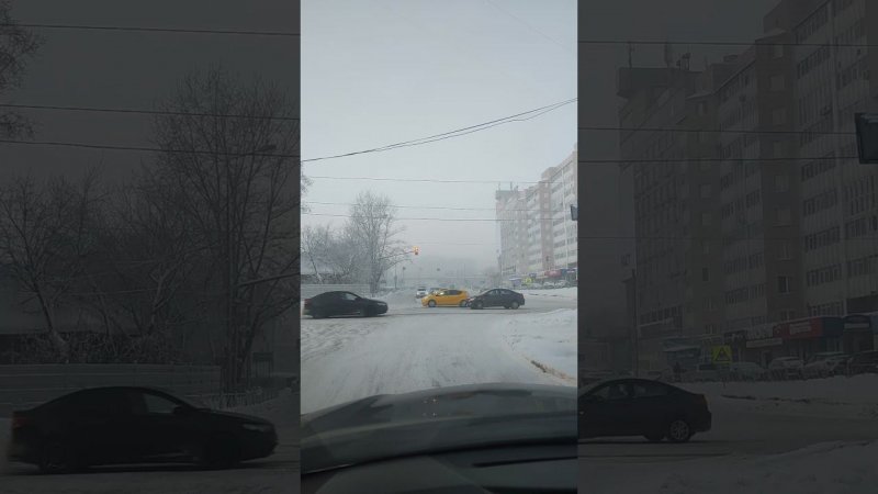 Красноярск мороз и дым