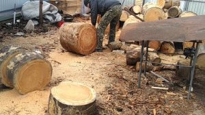 Китайская бензопила Stihl MS 362 в работе