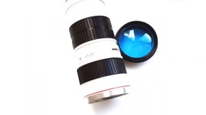 Кружка объектив Canon 70-200mm с крышкой линзой 