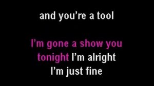 Pink So What Karaoke Instrumental with lyrics