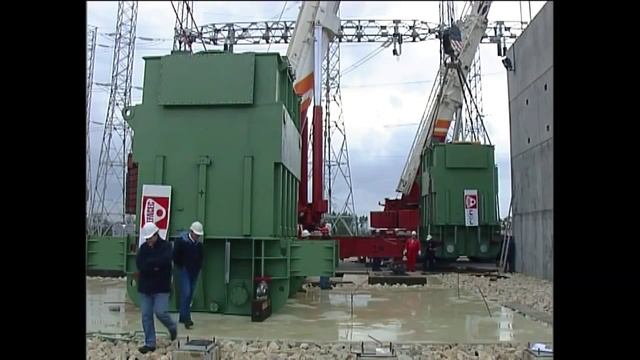 Установка силового трансформатора 400кВ