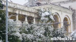 Абхазия, Гагра, февраль 2021. Снег