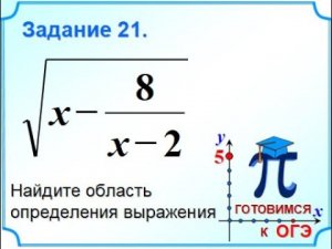 ОГЭ-20. Область определения выражения