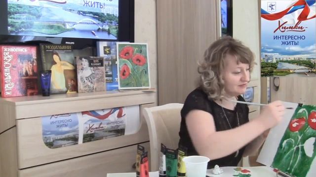 Техника рисования акриловыми красками смотреть онлайн