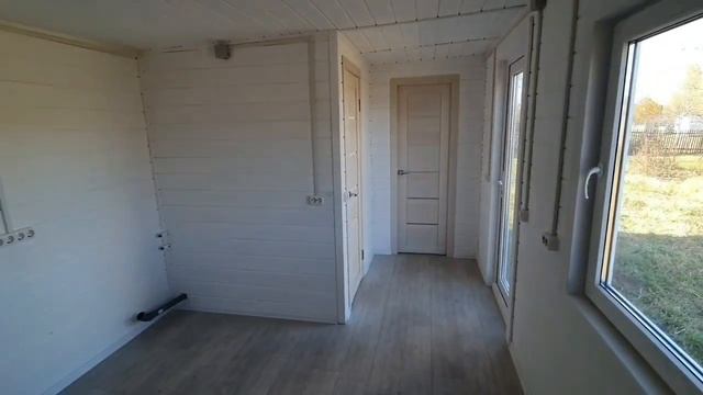 Мини домик из бытовки на 2 комнаты, с сан узлом. 21 кв.м. смотреть онлайн