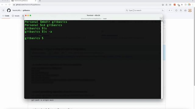 Initializing and pushing local project to GITHUB using security tokens смотреть онлайн