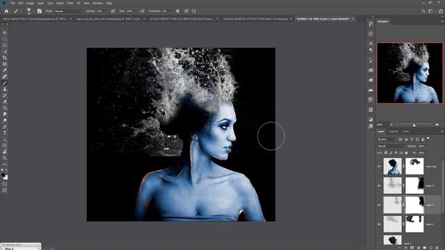 Water Splash And colorized Effect Photoshop Tutorial смотреть онлайн