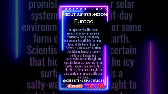 Jupiter Moon Europa Celestial Space Facts