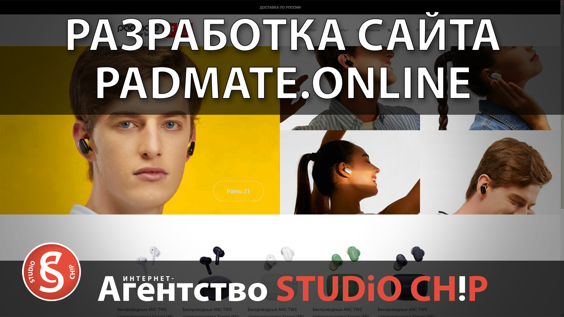 Создание и продвижение сайта под ключ для официального представителя в России компании Padmate.