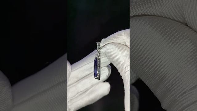 Модная бижутерия 2023/24 - элегантные серьги - гвоздики с фиолетовым камнем. смотреть онлайн