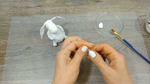 ОСЛИК ИА из ВАТЫ своими руками. ОСЕЛ. Елочная игрушка. DONKEY EEYORE. DIY.