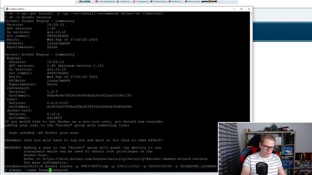 Teamspeak Server installieren mit Docker #Linux #Teamspeak #Docker #TS3 #install #kubernetes смотреть онлайн