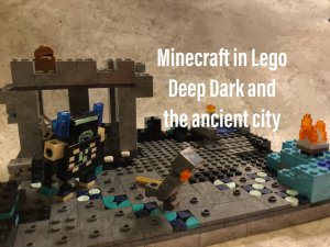 Minecraft in LEGO: Deep Dark and the ancient city!!! #1!