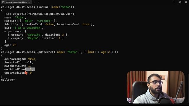 Advanced Update ( $inc, $min, $max, $mul, $unset, $rename & Upsert in MongoDB ) смотреть онлайн