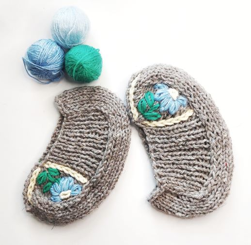 Вязание спицами. Следки - легко и просто. смотреть онлайн