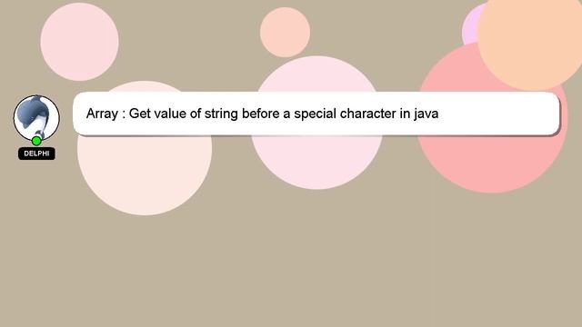 Array : Get value of string before a special character in java смотреть онлайн
