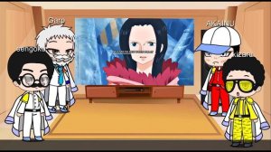 ? Past Marines React to Luffy Strawhat | One piece | Luffy | Gacha Club #luffy #onepiece #react