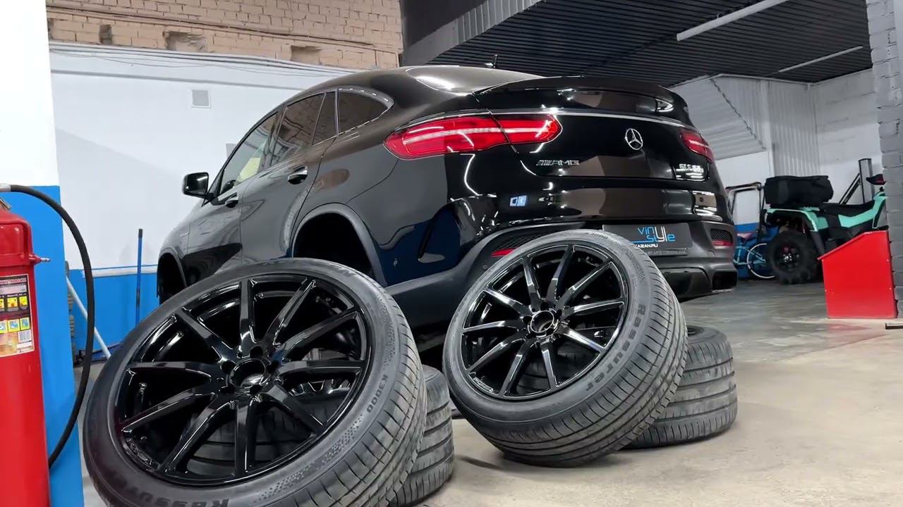 Mercedes GLE 63S - полировка и керамика, покраска ступиц и суппортов, покраска вставок на бампере