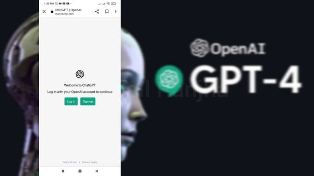 How to use Chat gpt from mobile phone?