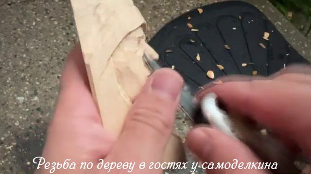 Складной нож для резьбы по дереву - лицо индейца