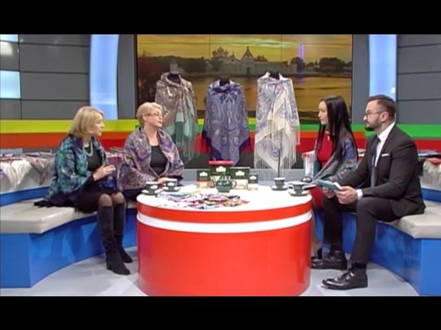 Павлопосадские платки в программе Утро. Октябрь 2016