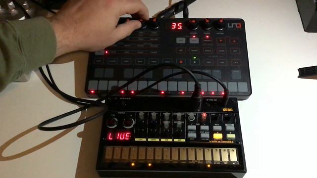 IK UNO Synth & Korg Volca Beats / Techno Session Jam 🎼🔉🎛🎚🎵👽🎹 смотреть онлайн