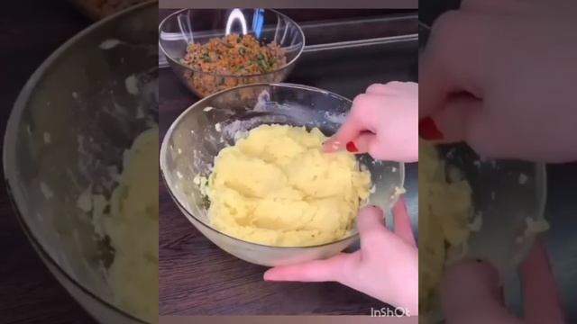 Картофельные котлеты с начинкой