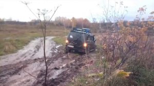 004. Вне дорог по первому снегу. УАЗ Патриот.  Бездорожье.