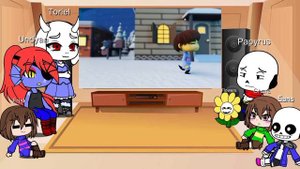 Undertale reacts to Sans and papyrus song (remaster)// Undertale// Gacha Club//