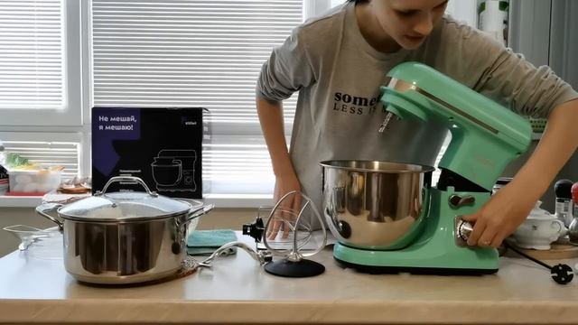 Готовим картофельное пюре в планетарном миксере. Обзор планетарного миксера kitfort KT-1324-3