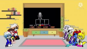 Undertale reacts to sans fight...