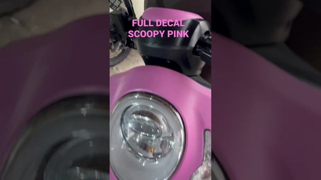 Scoopy full decal pink