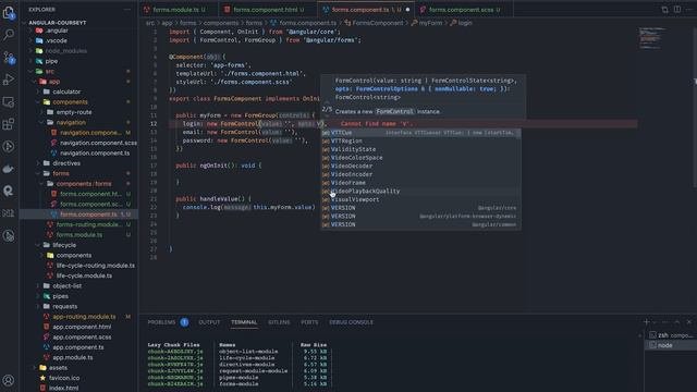 Реактивные формы, Базовая валидация, Вывод ошибок | Angular курс