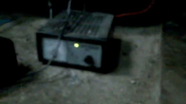 калорифер на отработке - пробный запуск с дымоходом смотреть онлайн