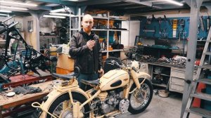 Гражданский мотоцикл М-72 от мотоателье Ретроцикл.