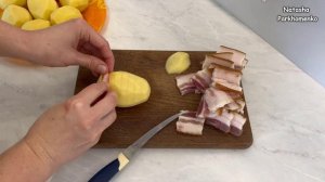 Картошка-Гармошка с Салом / Картошка с Салом / Картошка в Духовке / Baked Potatoes Recipe