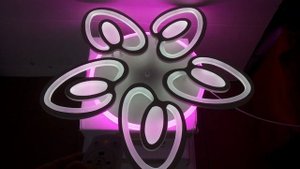 СВЕТОДИОДНАЯ ЛЮСТРА С RGB ЦВЕТНОЙ ПОДСВЕТКОЙ!!!